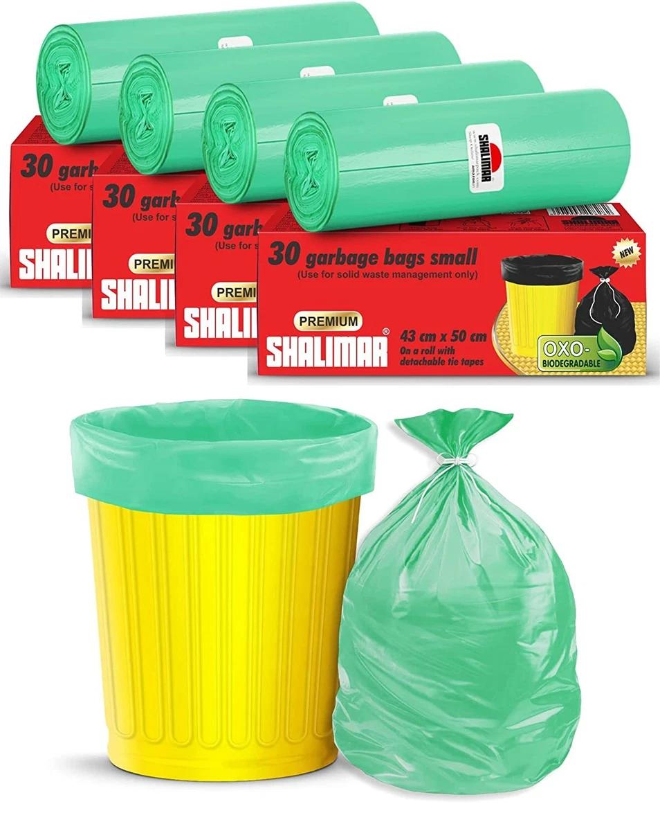 Biodegradable Garbage Bags Medium Size For Kitchen 90 Pieces Packs of 3