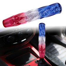 Universal 25cmtransparent Bwr Twist Crystal Bubble Manual Gear Shift Knob V5