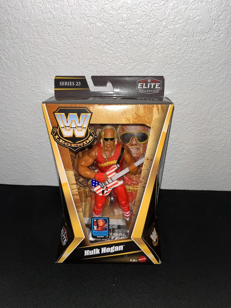 WWE Hulk Hogan w/Guitar Legends Elite Collection Series 23 Action Figure