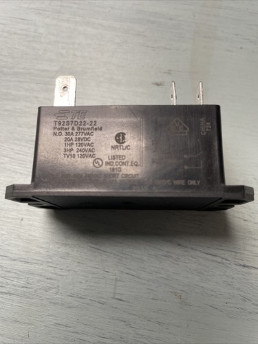 Relais De Puissance Carrier T92S7D22-22-01 - 22VDC, 30A, 277VAC, 6 Broches, Pour Chauffage/climatisation