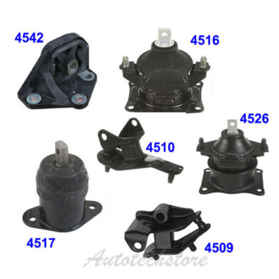 Transmission & Motor Mount Kit - 6-Piece Set For 2003-2007 Honda Accord 2.4L Automatic