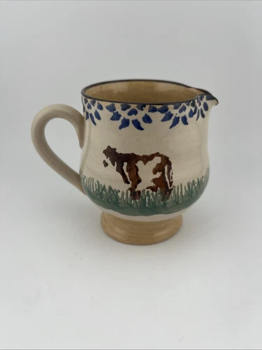 Nicholas Mosse Pottery 3” Cow Creamer Hand Painted Ireland
