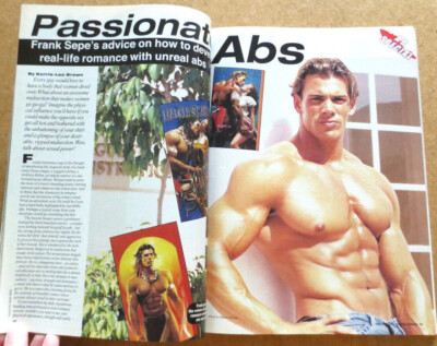 Muscle MAGAZINE TJ HOBAN Frank Sepe Shirtless Male Models Strippers