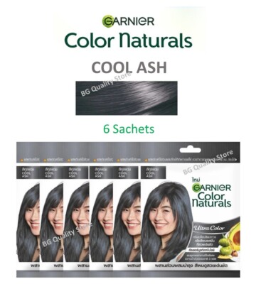 6X Garnier Color Naturals Cream Black Brown Red Ash Shades Grey Hair Coverage