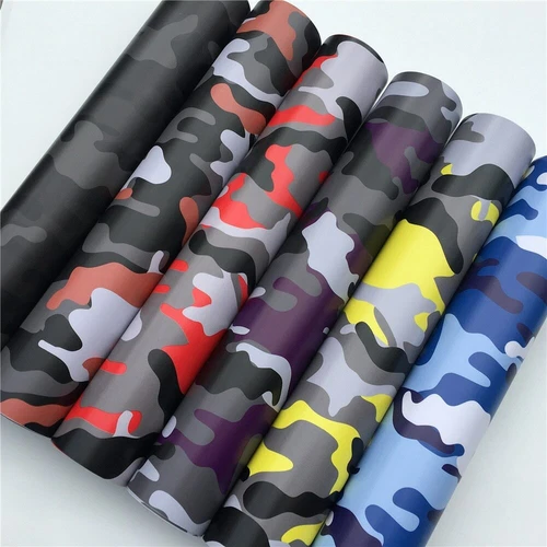 Camo Vinylfolie Rollfolie Aufkleber Arktis Schnee Camouflage Folie für Auto Fahrrad - Bild 1 von 23