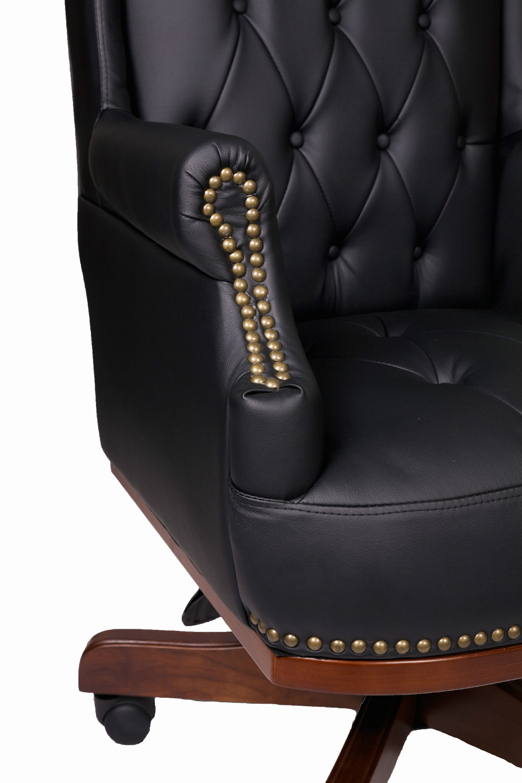 MANAGERS DIRECTORS CHESTERFIELD ANTIQUE STYLE PU LEATHER OFFICE DESK