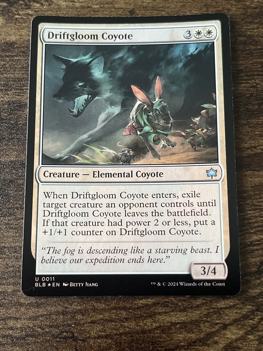 Driftgloom Coyote 0011 Foil Bloomburrow BLB MTG Magic The