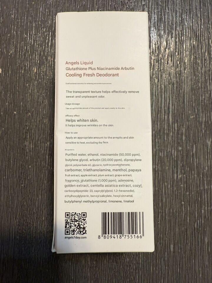 Angel's Liquid Glutathione Niacinamide Arbutin Whitening Underarm Roller  60ml