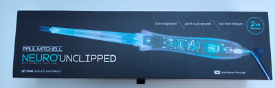 Paul Mitchell Neuro Unclipped Curling Iron Black/Silver - 0.75 Inch Cone