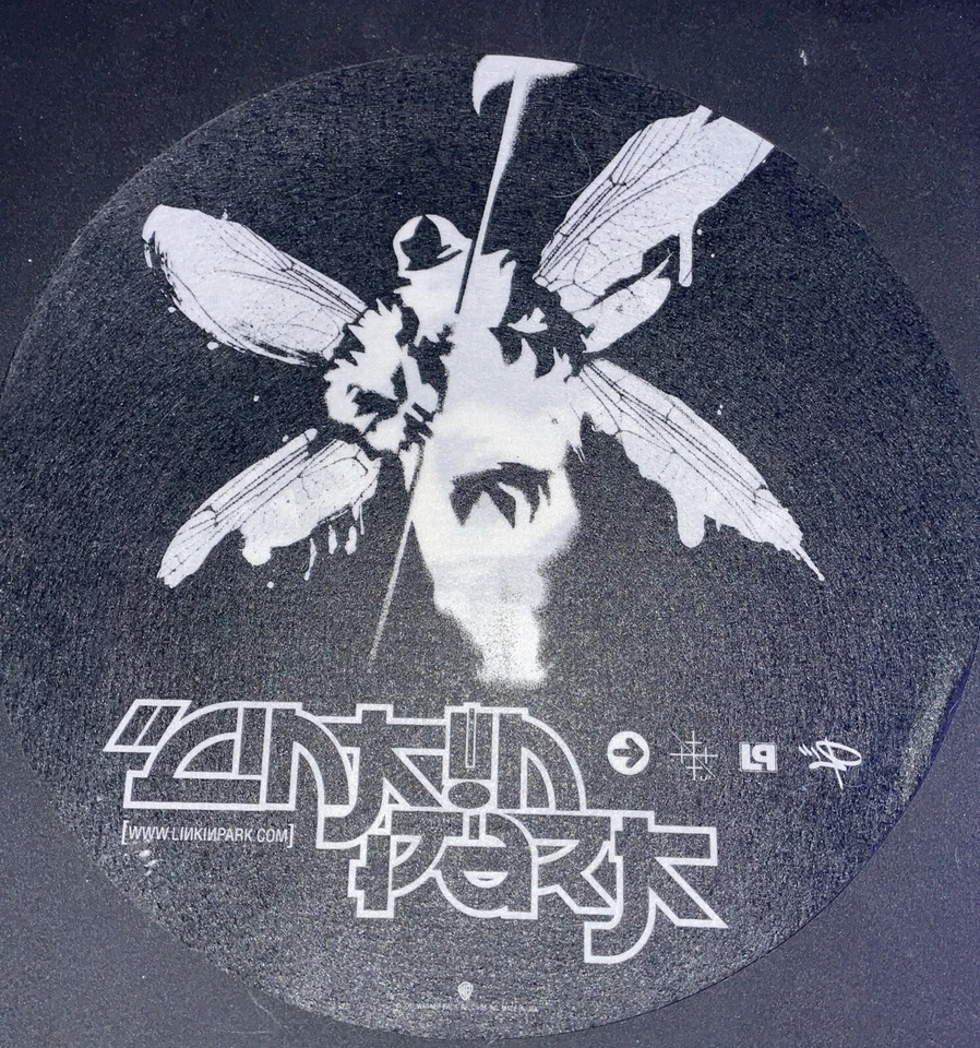 Linkin Park Turntable DJ Slip Mat Vinyl Records Hybrid Theory Promotional RARE!!