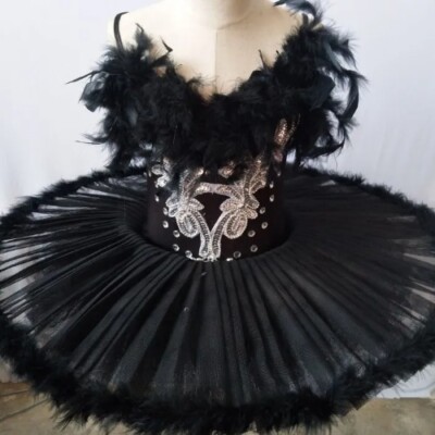 Ballet Tutu Girl White Black Swan Adult BalletCostume Kids Feather Adult Ballet