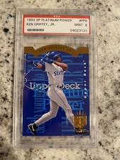PSA 9 MINT 1993 SP PLATINUM POWER DIE CUT KEN GRIFFEY JR #PP9 HIGH GRADE INSERT!