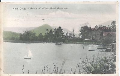Postkarte - Helm Cragg & Prince of Wales Hotel Cumbria verschickt 1905