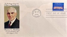 Worthington OH Stamp Club 3445 Ohio's President Warren G. Harding White House 