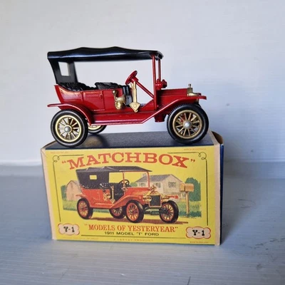 MATCHBOX ancien véritable FORD T 1911 + BOITE très bon état - Photo 1/4
