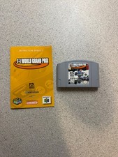 F-1 World Grand Prix Nintendo 64 Tested - MINT Original Authentic W/ Manual N64