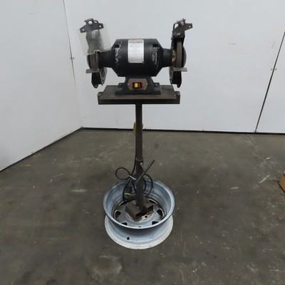 Duracraft 60758 8'' Bench Grinder 3/4Hp 3450 RPM W/Pedestal Stand 115V