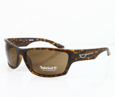 Timberland Sunglasses Men's Matte Havana 64 mm Wrap Plastic Frame TB7134/S 52E