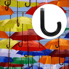 2 Pcs Umbrella Handle Replacement Curved Grip For Foldable Umbrella