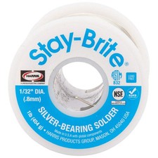 HARRIS SB61 HARRIS Stay-Brite Solder Wire 1UYG6