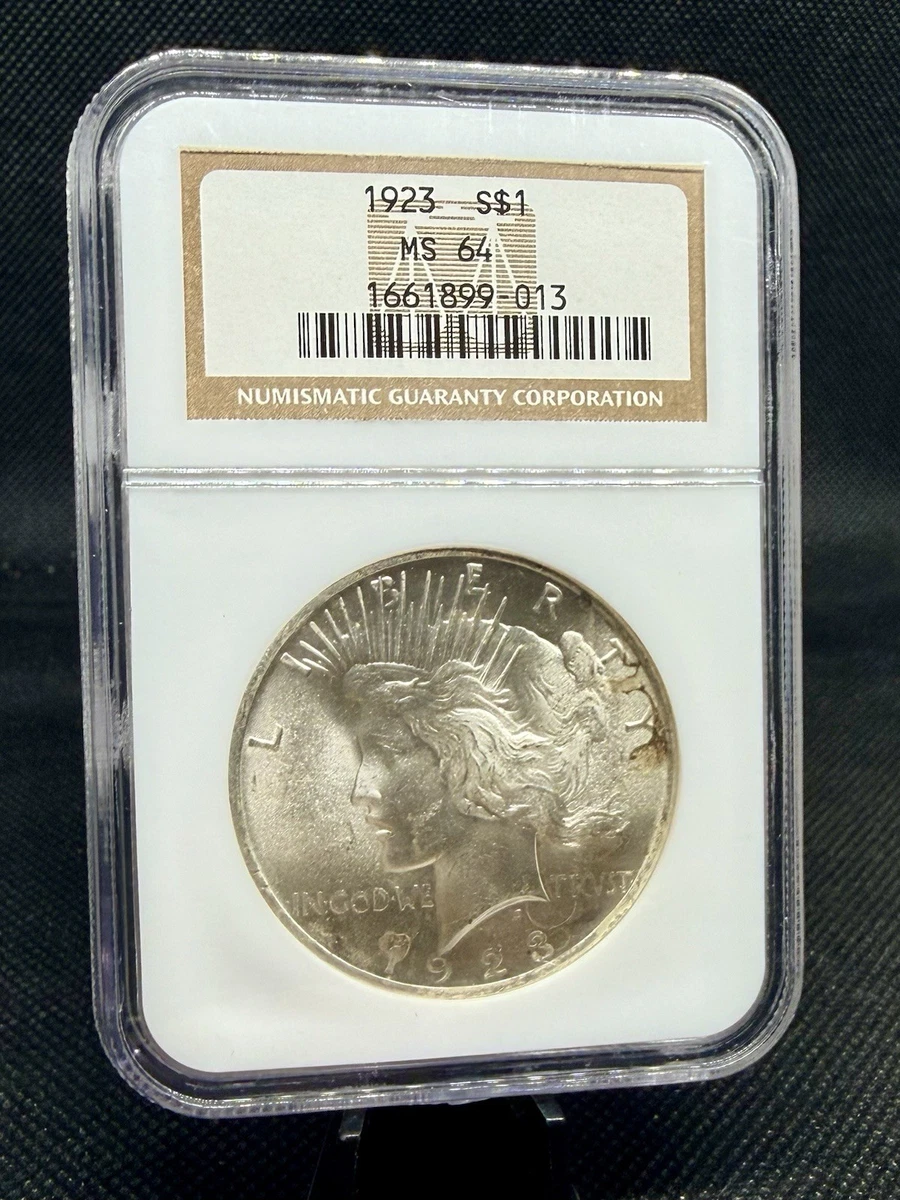 MS 64 Graded 1923 Year Peace Dollars (1921-1935) for sale | eBay