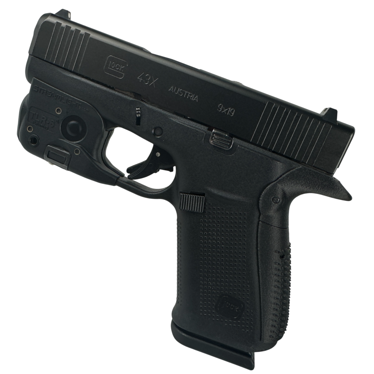 Glock 43X/48 Interchangeable Backstraps with Extended Beavertail