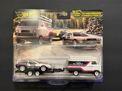 Hot Wheels Premium 2025 Team Transport DMC Delorean & HW Rally Hauler