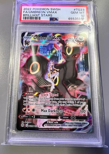 PSA 10 FA/Umbreon VMax TG23 Sworld & Shield Brilliant Stars Pokemon Card