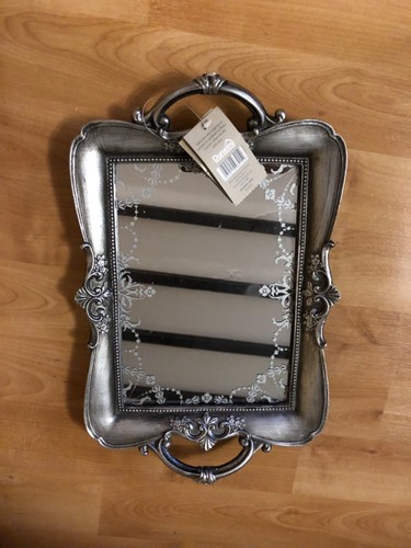 Mirror Tray,Dunelm Vintage Design Silver - Picture 2 of 8