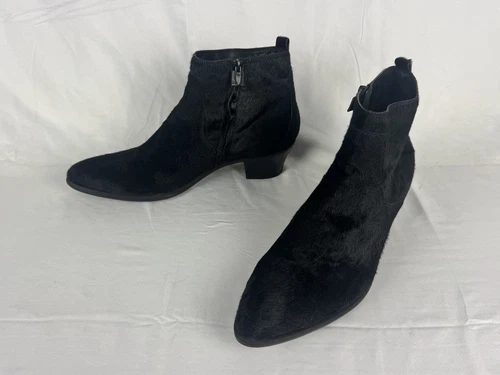 Costume National Pony Style Calf Skin Boots Made In Italy Real Leather Sz 11