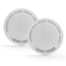 53mm Espresso Puck Screen 2 Packs Metal Coffee Filter Reusable Espresso Filte...