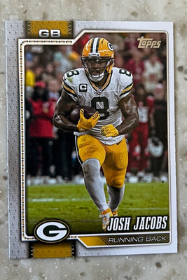 Topps 2026 flagship Josh Jacobs Green Bay Packers Base Set #77 Football