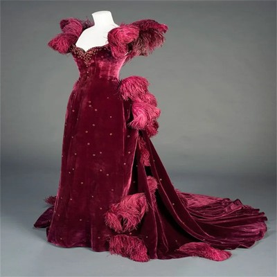 20s Historical Scarlett O-Hara Gothic Red Victorian Wedding Bustle Dress Duchess | eBay 20s Historical Scarlett O-Hara Gothic Red Victorian Wedding Bustle Dress Duchess | eBay