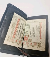 Antique 1903 Black Leather Covered Holy Bible, Gilded Edges, Oxford University 