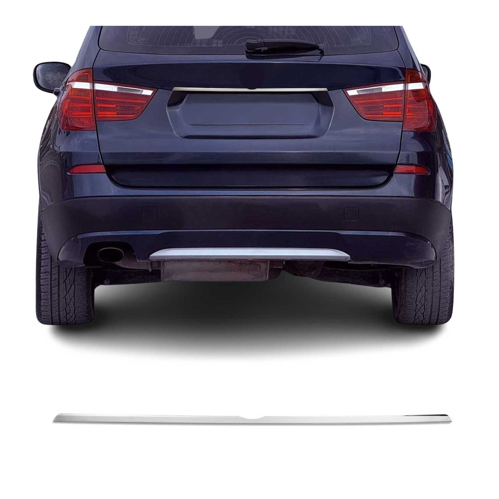 Poignée de hayon en acier inox chromé pour BMW X3 F25 de 2010 à 2017