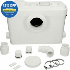 Affine Ultra Domestic Sanitary Macerator Waste Pump with 3 Inlets Quiet White