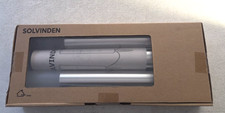 IKEA SOLVINDEN 3 Pack Wired LED Solar Powered Outdoor Lights Cylinder Aluminum