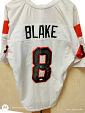 JEFF BLAKE # 8, SZ XL, AUTOGRAPHED, JSA CERTIFIED, BENGALS,       (OF