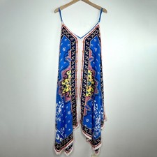 Jealous Tomato Midi Dress Sz Large Patchwork Eclectic Boho Colorful Ethnic