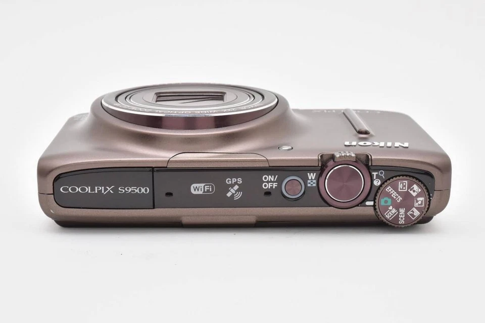 M3 Nikon COOLPIX S9500 18.1MP Compact Digital Camera brown Japan - Image 3 of 3