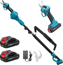 SEESII Elektrische Schnitthilfe, Teleskophalter bis 4,57m, 2 Akkus, 33mm Schnitt