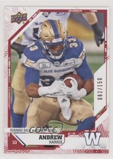 2019 Upper Deck CFL Red 82/150 Andrew Harris #69 1m2m