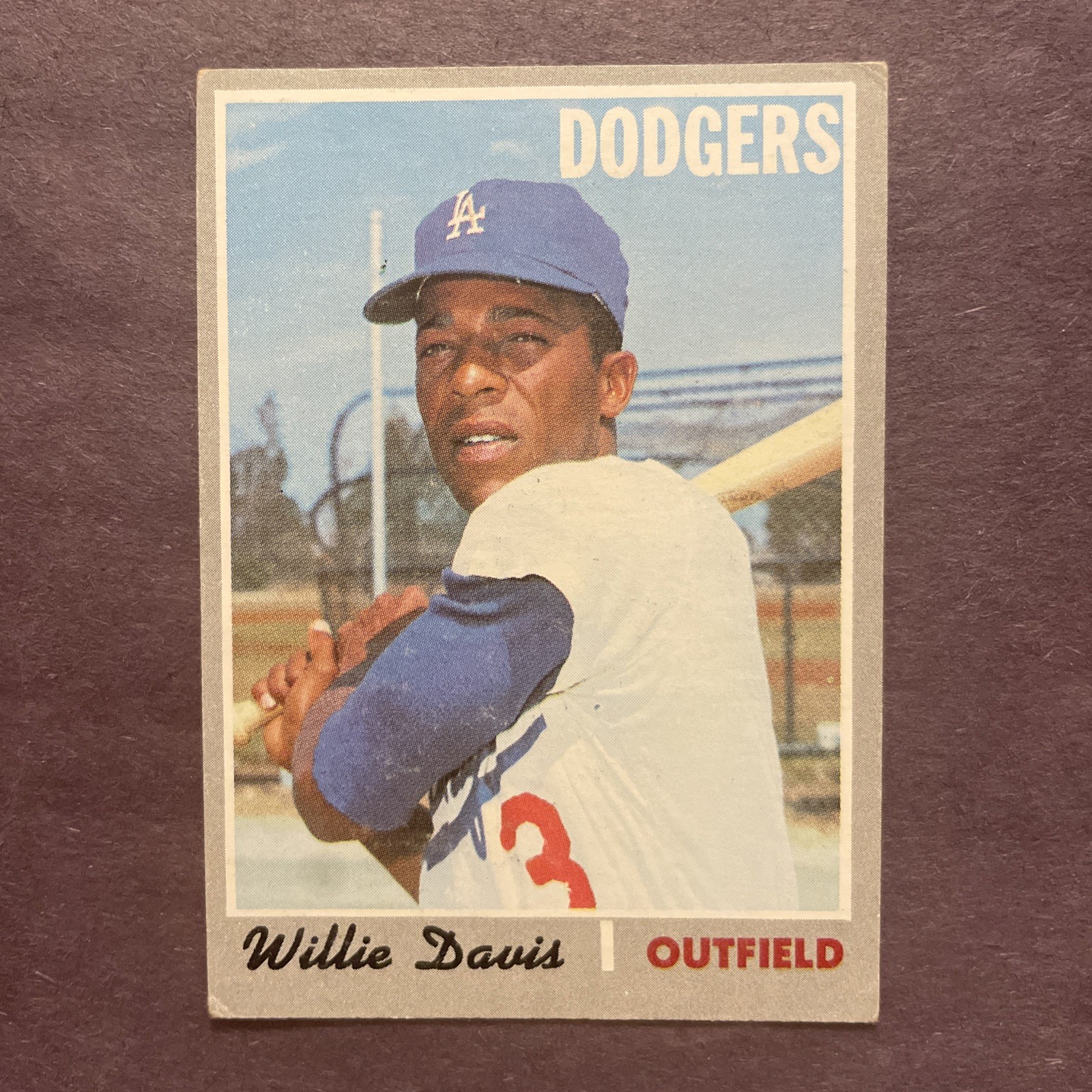 1970 Topps #390 Willie Davis Los Angeles Dodgers