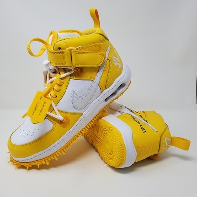 Nike Air Force 1 Mid SP x Off-White Varsity Maize - DR0500-101 Men's Size 10