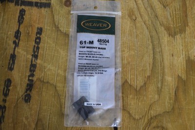 Weaver 61-M Top Mount Base 48504 Matte Modern Muzzleloading Sako Knight USA