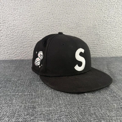 【希少】シュプリーム22SS Characters S Logo 黒 値下げ⭕️ Supreme Characters S Logo New Era Fitted Hat Black 7 1/8 SS22 AOI