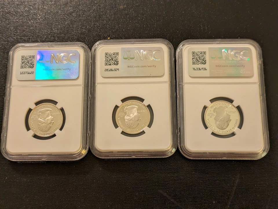 Lot of 3: SILVER!! 2007 Washington State Quarters PF69 ULTRA CAMEO NGC-CERTIFIED - Image 4 of 4