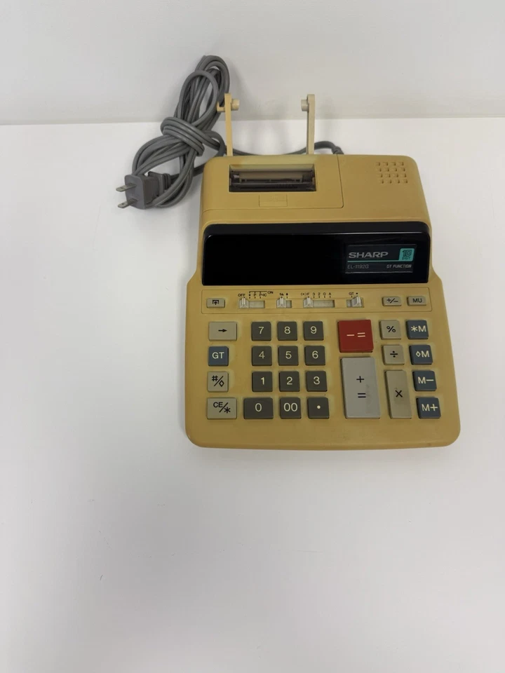 Vintage Sharp EL-1192G Electronic Printing Calculator 10 Digit - Image 3 of 4