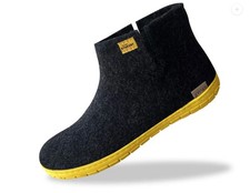 New GLERUPS SUN yellow rubber sole BOOT slipper shoe Team Rynkeby W11/M9 42 EU