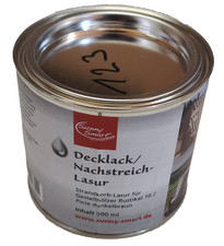 Glazura do drewna ciemnobrązowa 500 m do ciemnobrązowych laserowanych stojaków sosnowych 